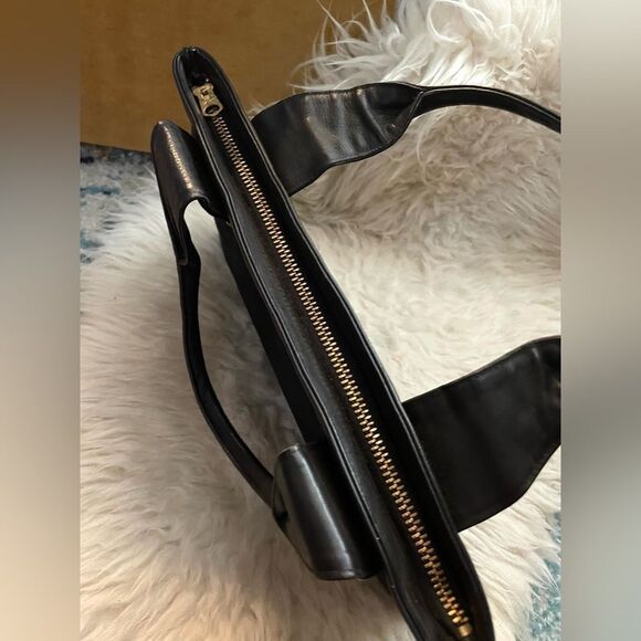 Vintage Susan Gail Leather and Suede Black Handbag - Picture 7 of 10